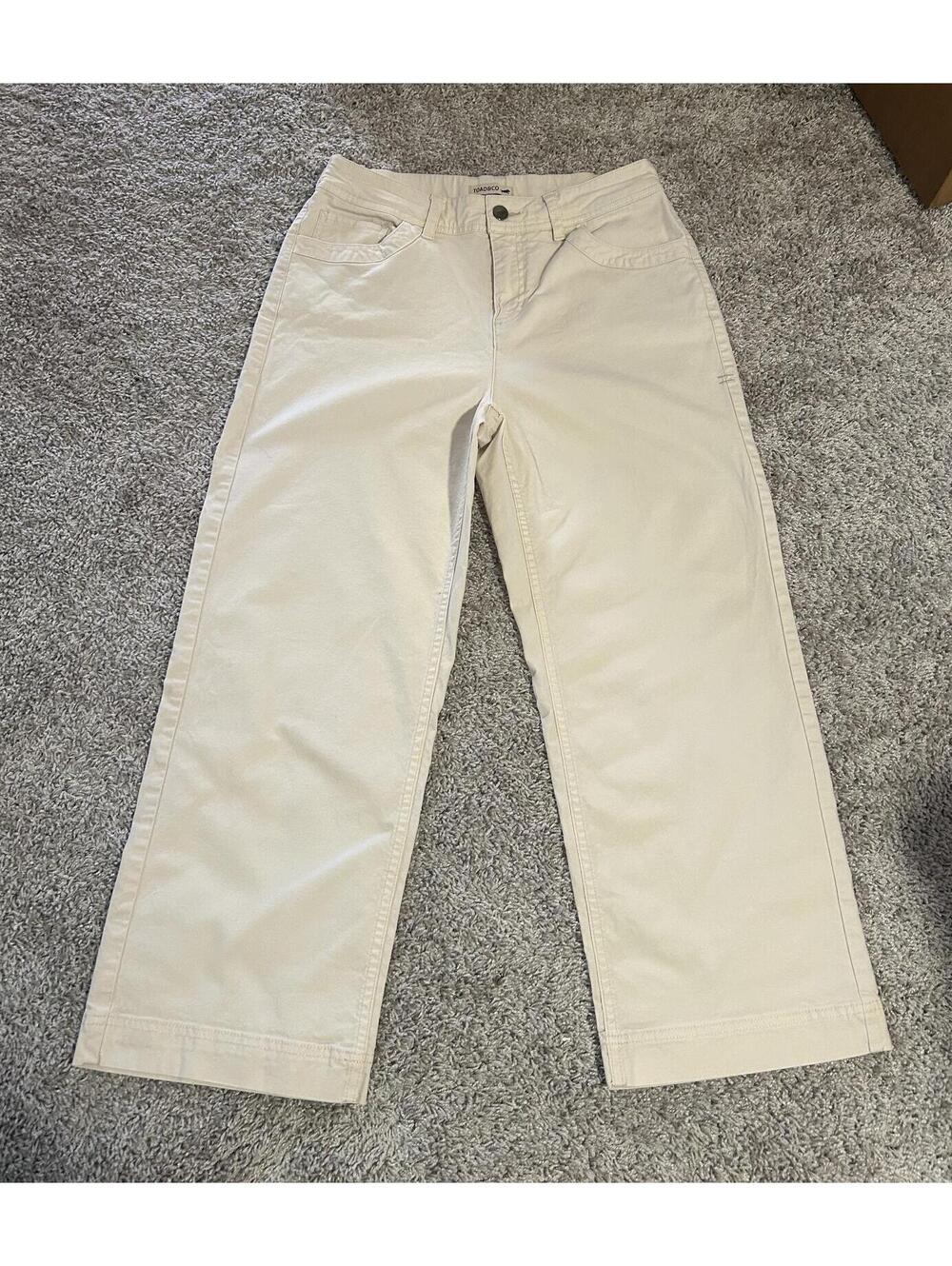 Toad&Co Earthworks Wide Leg Cropped Pant Size 6
